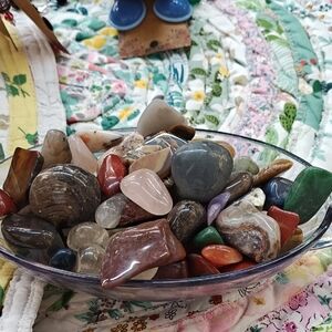 Multicolor Gemstone Decorative Bowl